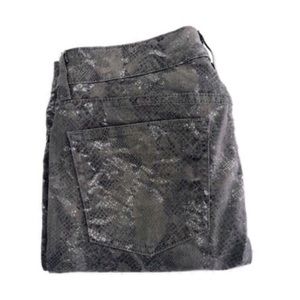RICH & SKINNY Legacy Gray Python Snake  Jeans 27